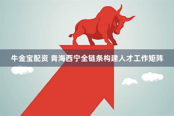 牛金宝配资 青海西宁全链条构建人才工作矩阵
