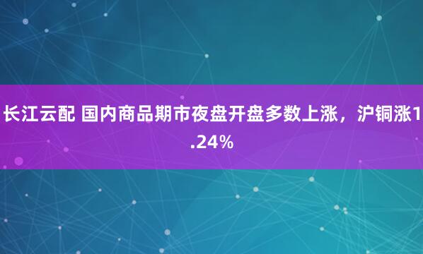 长江云配 国内商品期市夜盘开盘多数上涨，沪铜涨1.24%